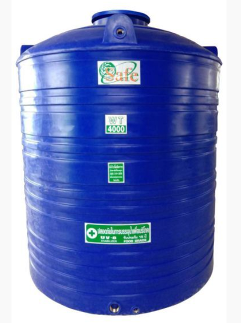ถัง PE ยี่ห้อ Safe สีพื้นเรียบ รุ่น WT-4000L