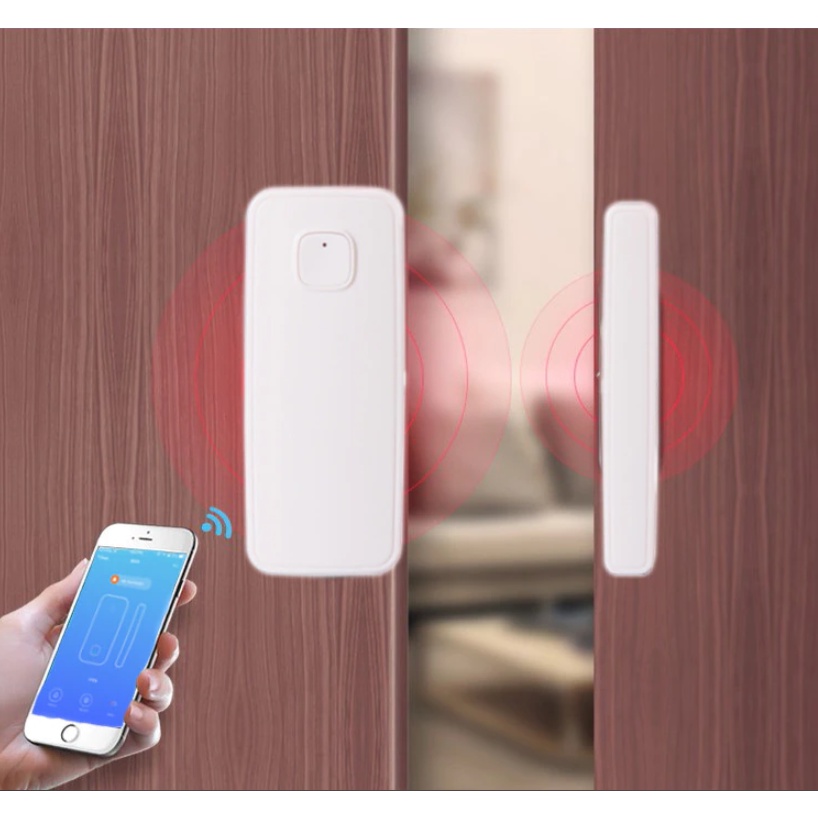 Tuya(ทูย่า) Tuya สมาร์ท Wifiเซ็นเซอร์ประตูหน้าต่างเครื่องตรวจจับ 门窗感应 Smart Life ใช้งานร่วมกับ Alexa Googl