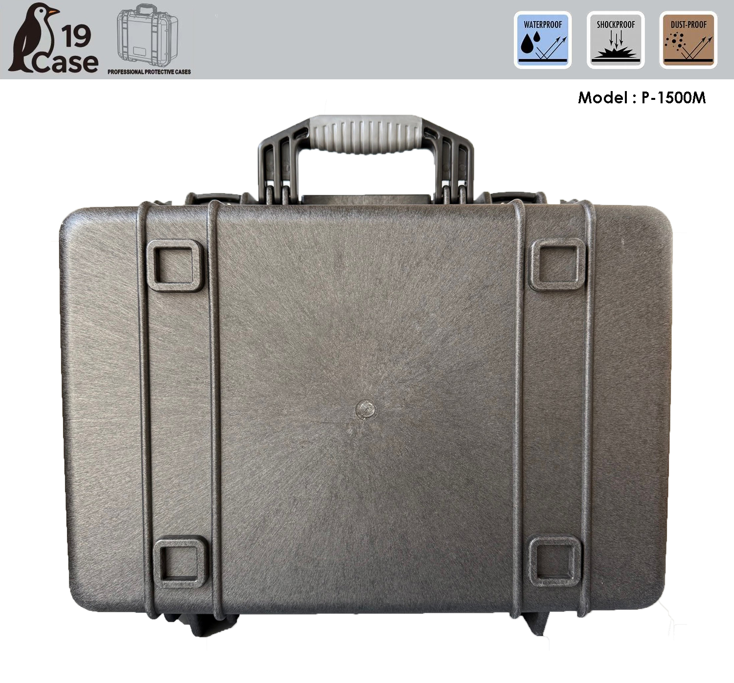 Hardcase P-1500M with Pick & Pluck Foam - Black