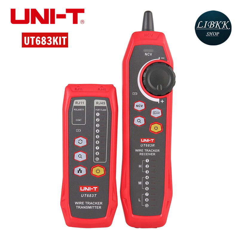 UNI-T UT683KIT Wire Tracker เครื่องทดสอบติดตามสาย RJ45, RJ11 อุปกรณ์ทดสอบสายเคเบิลเครือข่าย