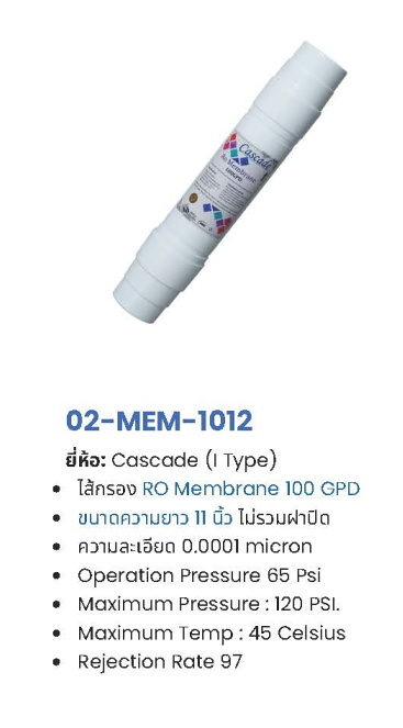 ไส้กรอง Membrane RO SERIES
