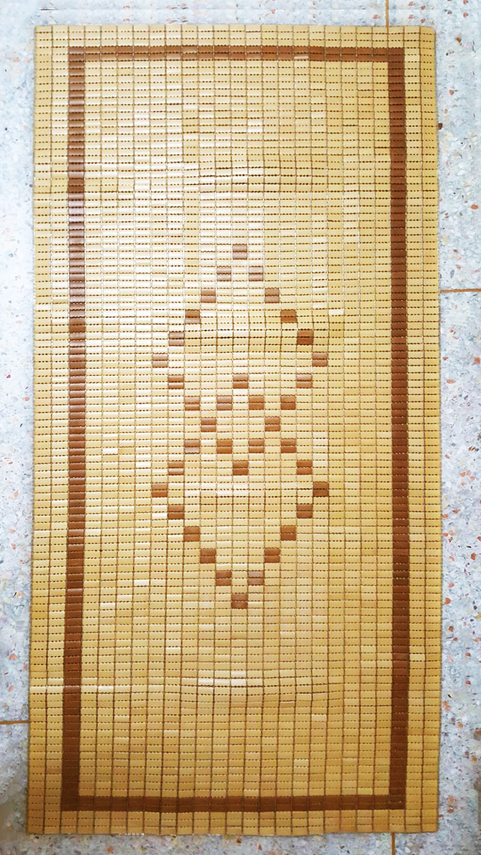 เสื่อไม้ไผ่แบบเม็ด 3 ฟุต ขนาด 90x190 cm 夏季麻将凉席 床上竹块竹席 Bamboo Mat