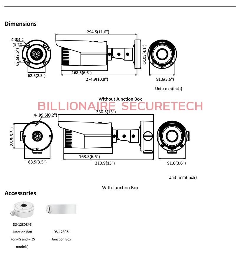 กล้องวงจรปิด Hikvision DS-2CD2621G0-IZ (2.8-12 mm) กล้องวงจรปิดระบบ IP (2MP) LENS ZOOM, IR30M., POE