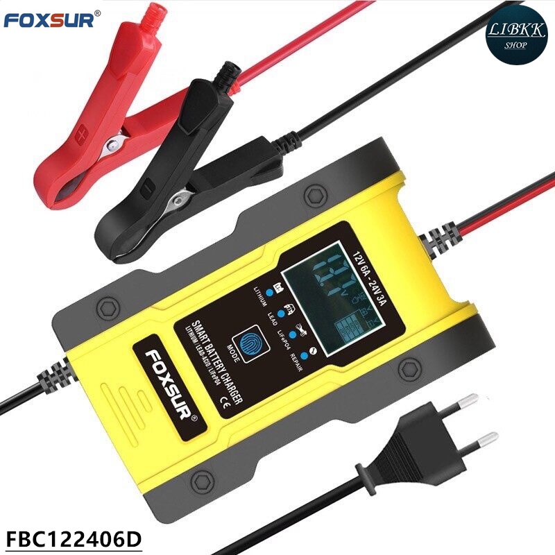 Foxsur(ฟอกซ์เซอร์) FOXSUR FBC122406D เครื่องชาร์จแบตเตอรี่ 12V 6A /24V 3A (FOXSUR 122406D )