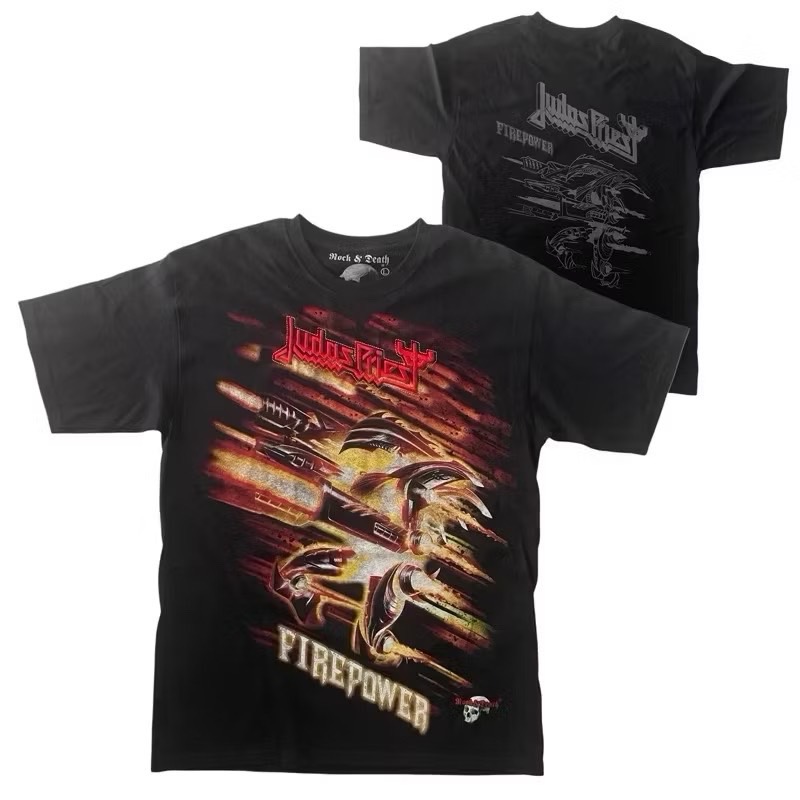เสื้อวง JUDAS PRIEST T-SHIRT ป้าย ROCK&DEATH งาน BOOTLEG MEXICO
