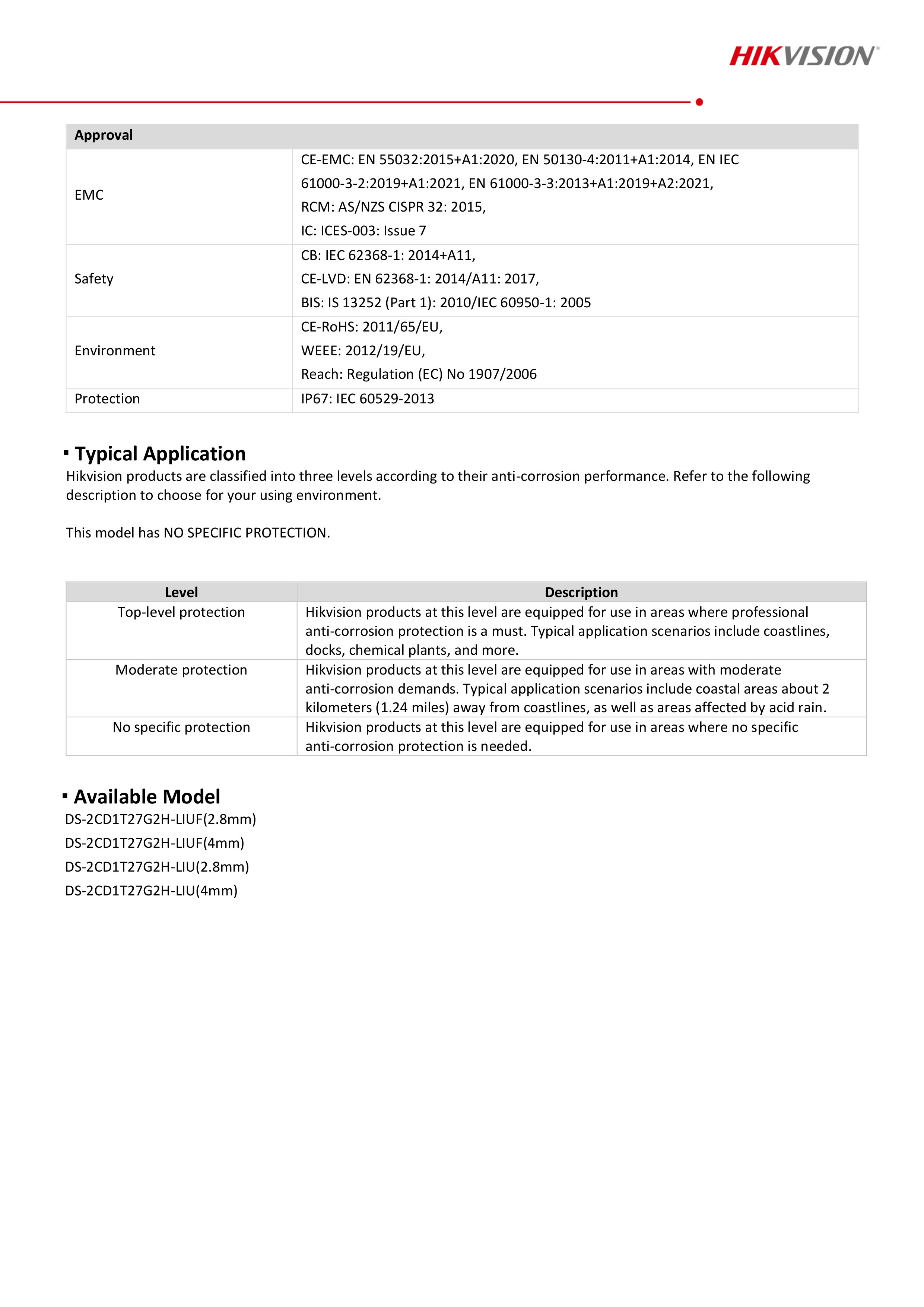 กล้องวงจรปิด Hikvision DS-2CD1T27G2H-LIUF (4 mm.) กล้องวงจรปิดระบบ IP 2 ล้านพิกเซล Smart Hybrid Light มีไมค์ในตัว