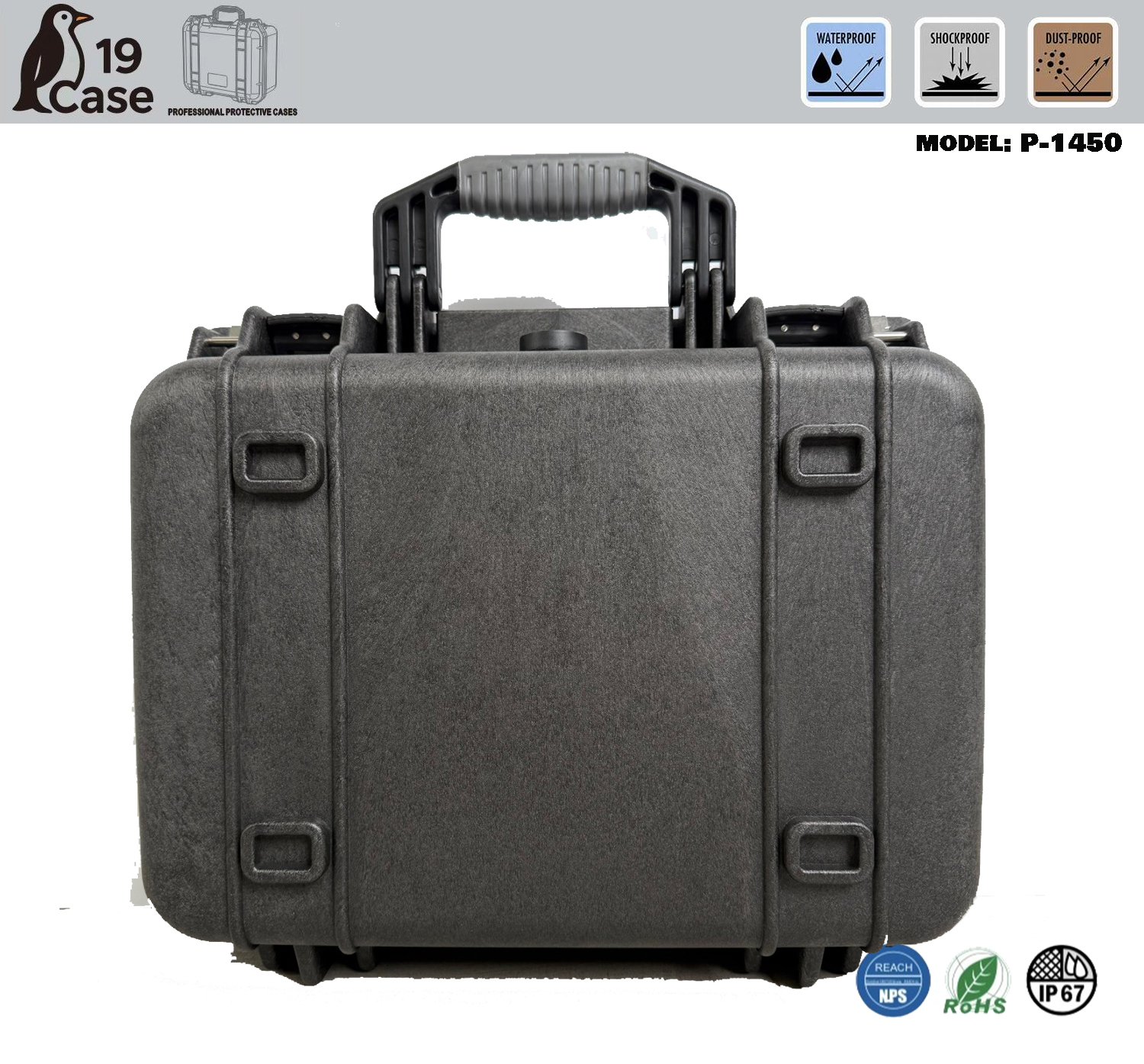 Hardcase P-1450 with Pick & Pluck Foam - Black