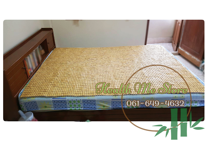 เสื่อไม้ไผ่แบบเม็ด 5 ฟุต ขนาด 150x180 cm 夏季麻将凉席 床上竹块竹席 Bamboo Mat