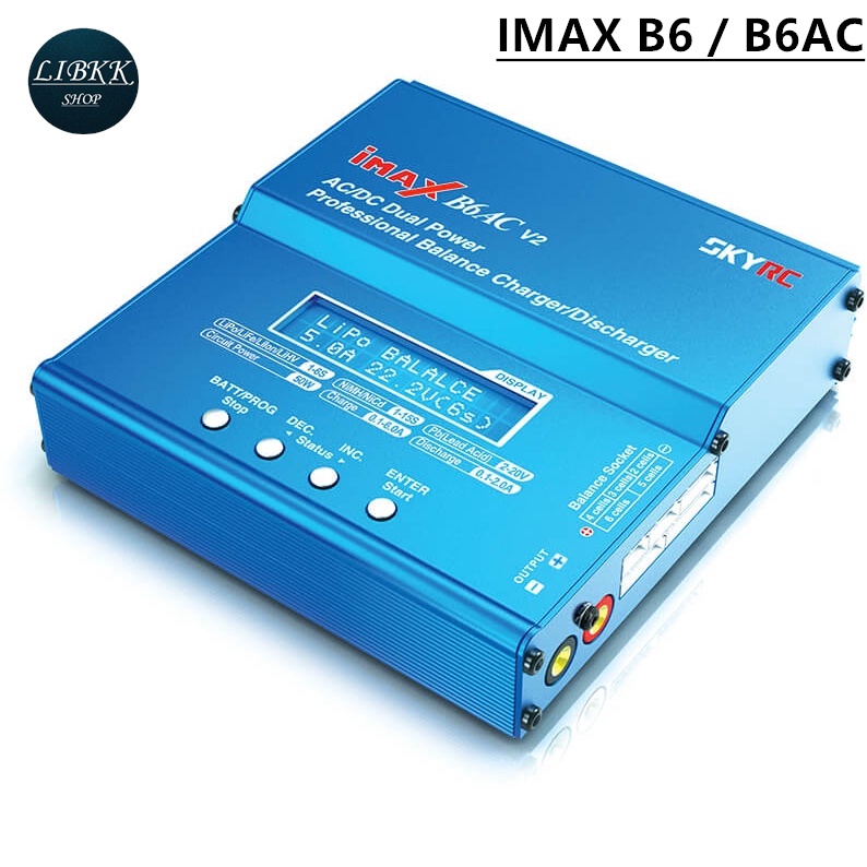 iMAX IMAX ( B6 / B6AC ) 80W 6A อะแดปเตอร์ชาร์จแบตเตอรี่ Lipo Nimh Li-Ion Ni-Cd ดิจิตอลสําหรับเครื่องบินบังคับวิทยุ