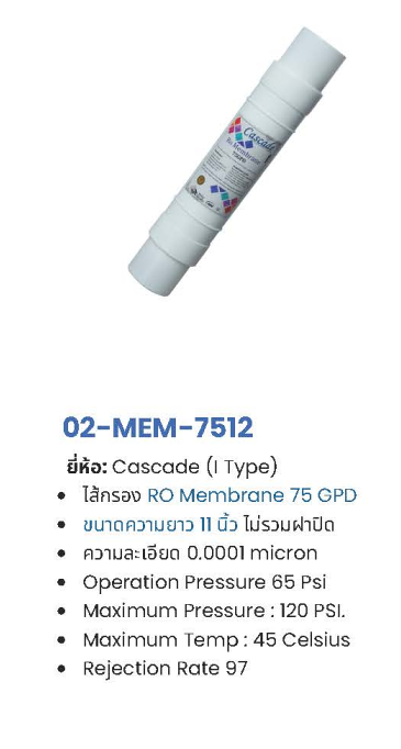 ไส้กรอง Membrane RO SERIES