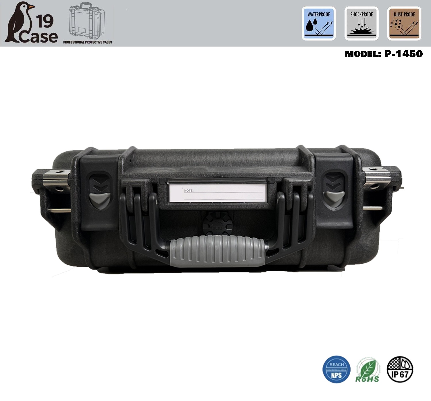 Hardcase P-1450 with Pick & Pluck Foam - Black