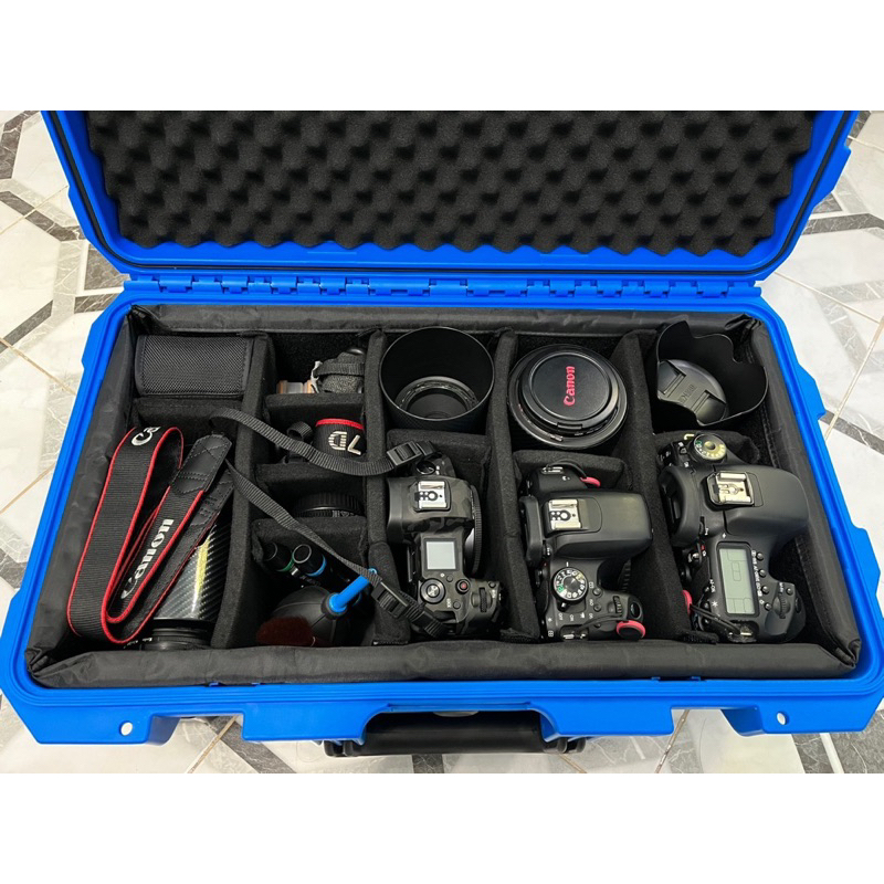 Hardcase 5129 Cabin size case with wheels - กล่องกันน้ำกันกระเเทก - Lilac Purple with Partition