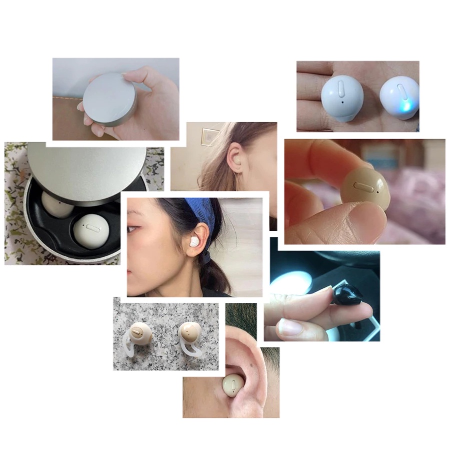 TWS(ทีดับบลิวเอส) TWS YH-100 หูฟังไร้สายขนาดเล็ก MINI ที่มองไม่เห็น หูฟังบลูทูธ หูฟังแบบสปอร์ตในหูพร้อมไมโครโฟน หูฟังสำหรับหูเล็ก