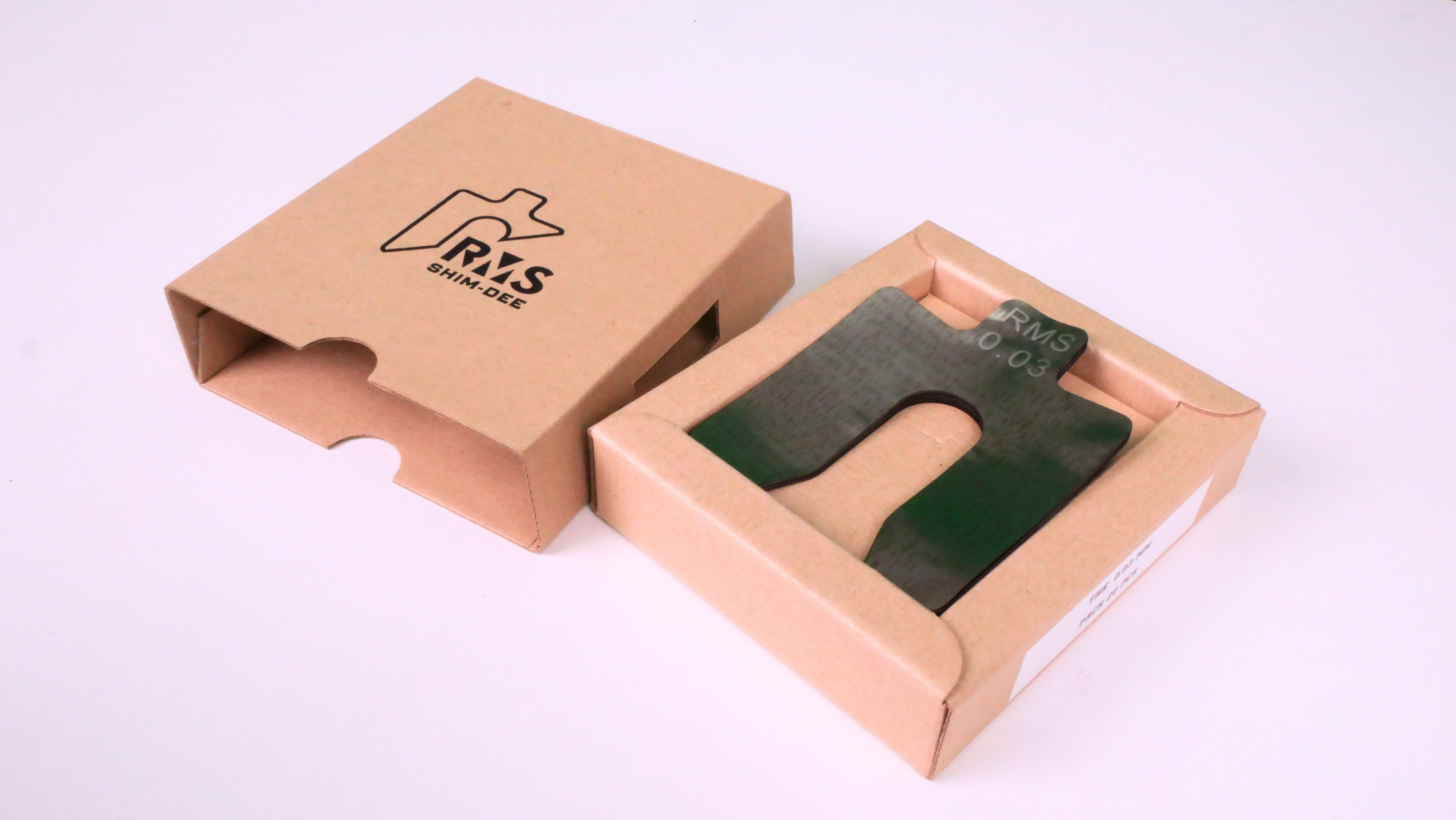 แผ่นชิมตั้งระดับสำเร็จรูป RMS SHIM-DEE สำหรับงานอุตสาหกรรม ขนาด 75x75มม. หนา 0.03มม. (Industrial Precut Shim)