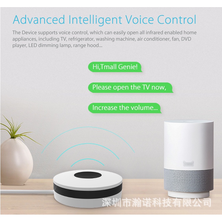 Tuya(ทูย่า) ใหม่ล่าสุด Tuya W09 สีขาวใหม่ IR Universal Remote Control อุปกรณ์ควบคุมรีโมท IR เช่น แอร์ ทีวี