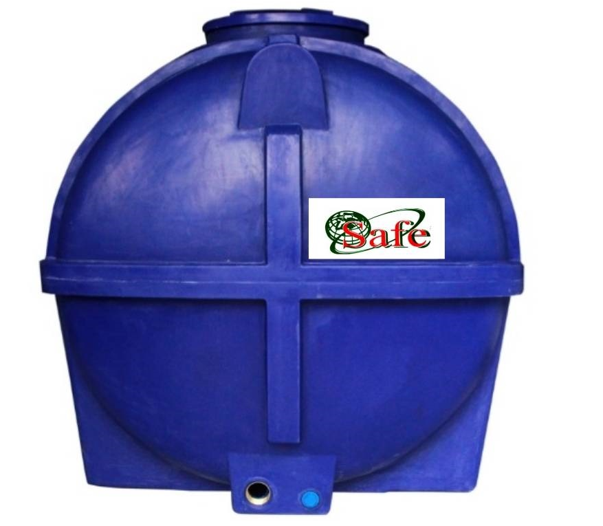 ถังเก็บน้ำ PE SAFE สีน้ำเงิน 2000 ลิตร รุ่น WT-2000 ท้ายกระบะ