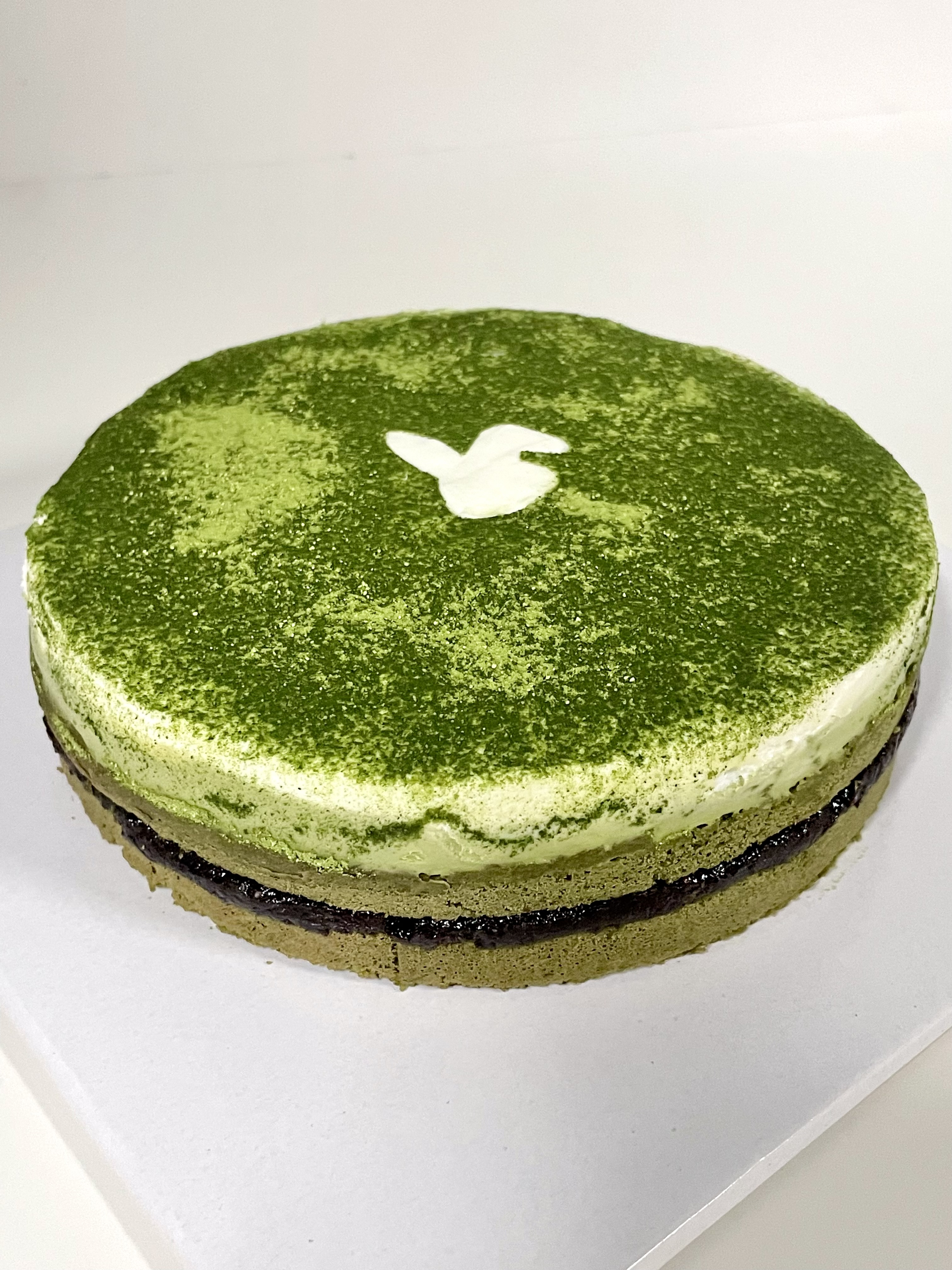 มัทฉะถั่วแดงเค้กคีโต Matcha Red Bean Cake [KETO] ขนาด 1 ปอนด์ ไร้แป้ง ไร้น้ำตาล *🚑ขนส่งเย็นเท่านั้น*