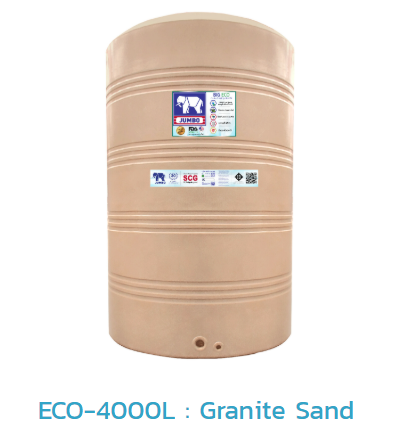 ถังเก็บน้ำบนดิน PE ECO รุ่น JGN4000S