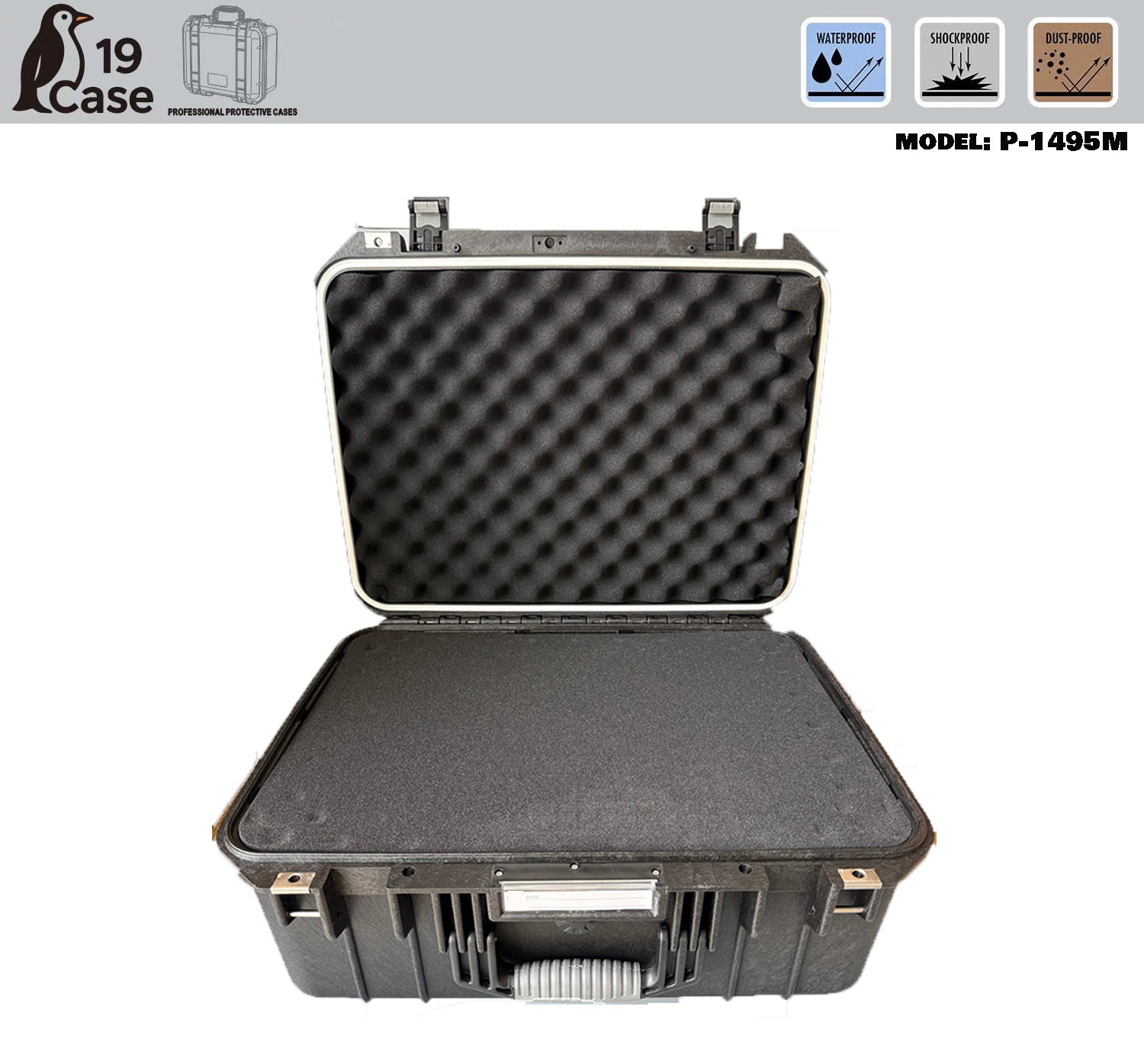 Hardcase P-1495M with Pick & Pluck Foam - Black