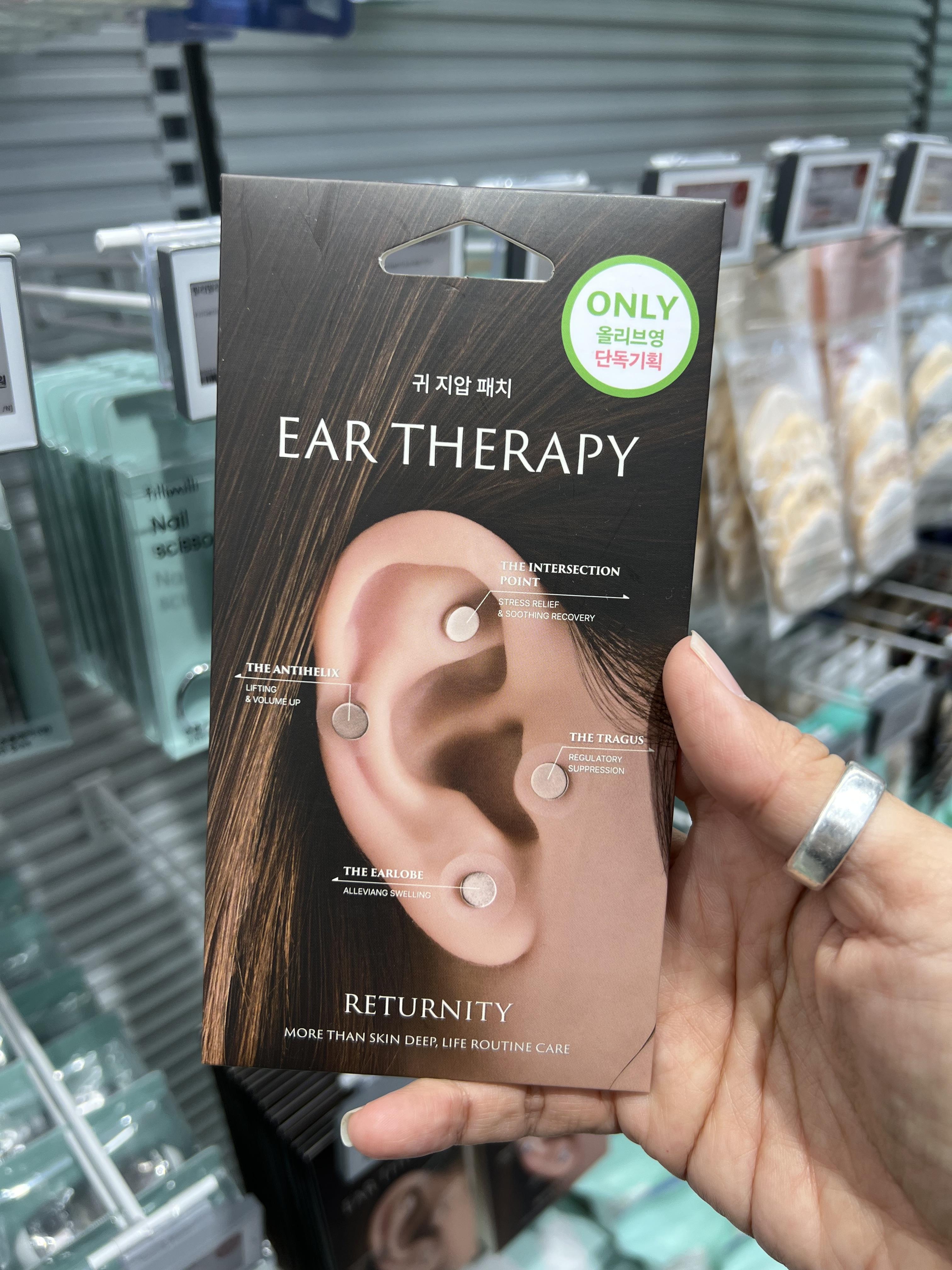 🇰🇷RETURNITY Ear Therapy Patch แผ่นแปะกดจุดที่ใบหู ช่วยผ่อนคลาย ลดความตึงเครียด