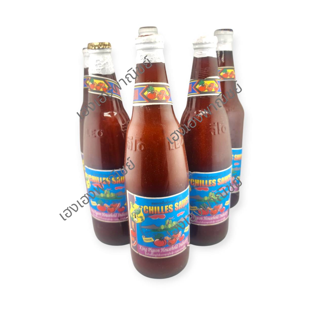 ซอสแดงขวดแก้วငရုတ်သီး ပုလင်း