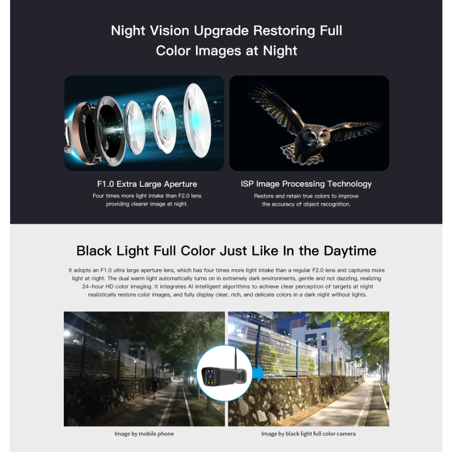 VStarcam แนะนำ 💥 VSTARCAM CS19PRO-UV ( full-color +5MP+WIFI2.4G-5.8G+AI )IP Camera ภาพสี กล้องวงจรปิด กล้องวงจรไร้สายภายนอก