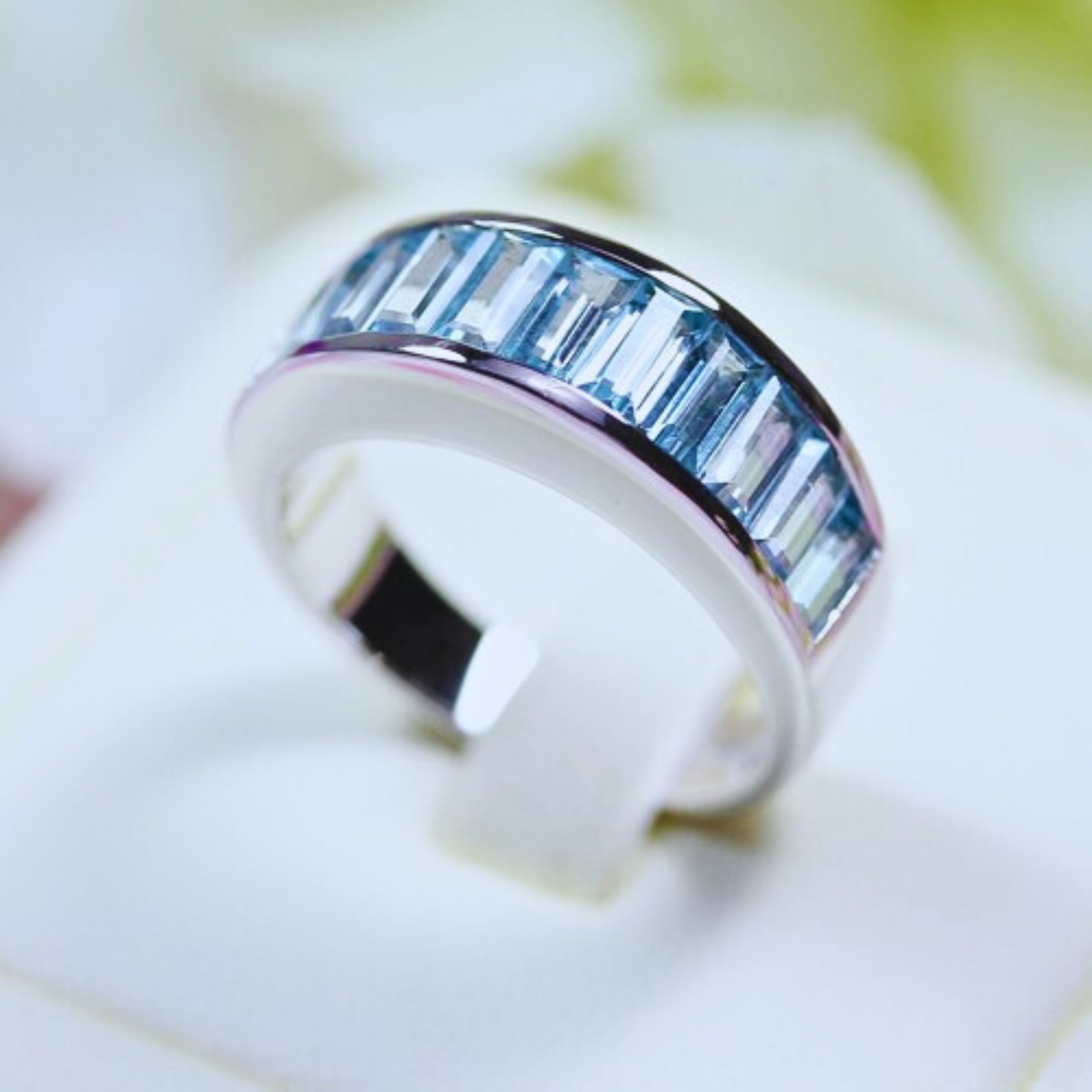 💎 ไอเท็มที่เข้าได้กับทุกลุค (ไซส์แหวน52) แหวนเงินแท้ ประดับ พลอยบลูโทแพสแท้ สีฟ้าใสสะอาดตา ไม่ว่าจะลุคทำงาน ลุคสบายๆ หรือออกงาน ก็เสริมให้ดูหรูมีรสนิยมทุกครั้งที่สวม