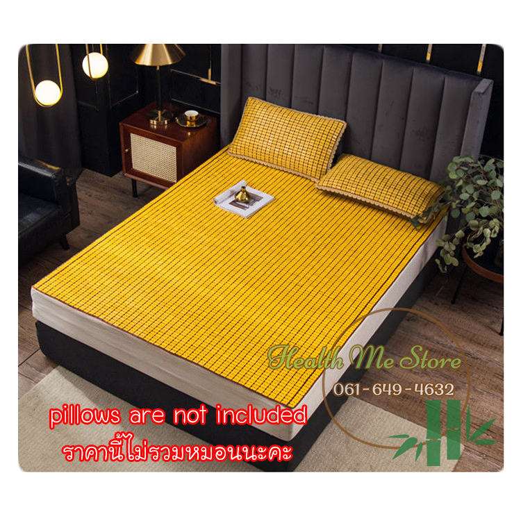 เสื่อไม้ไผ่แบบเม็ด 5 ฟุต ขนาด 150x180 cm 夏季麻将凉席 床上竹块竹席 Bamboo Mat