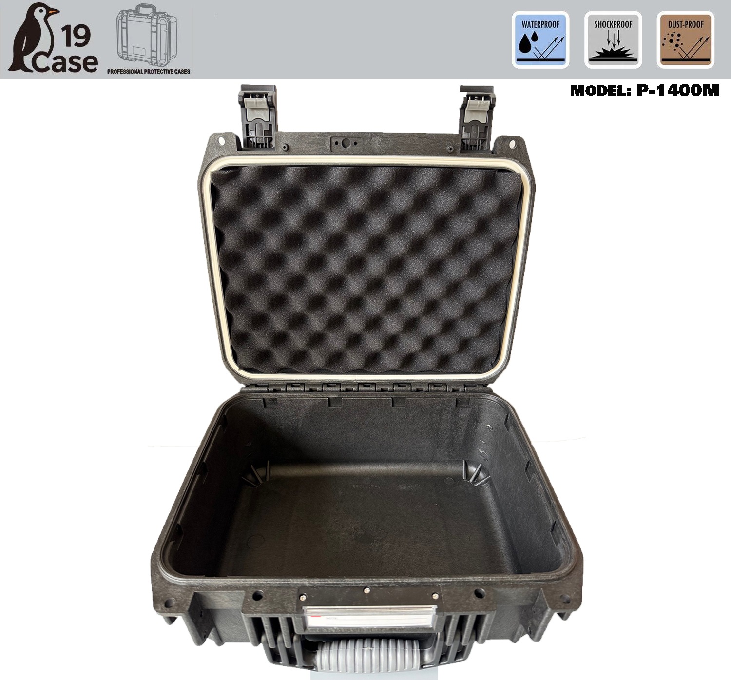 Hardcase P-1400M with Pick & Pluck Foam - Black