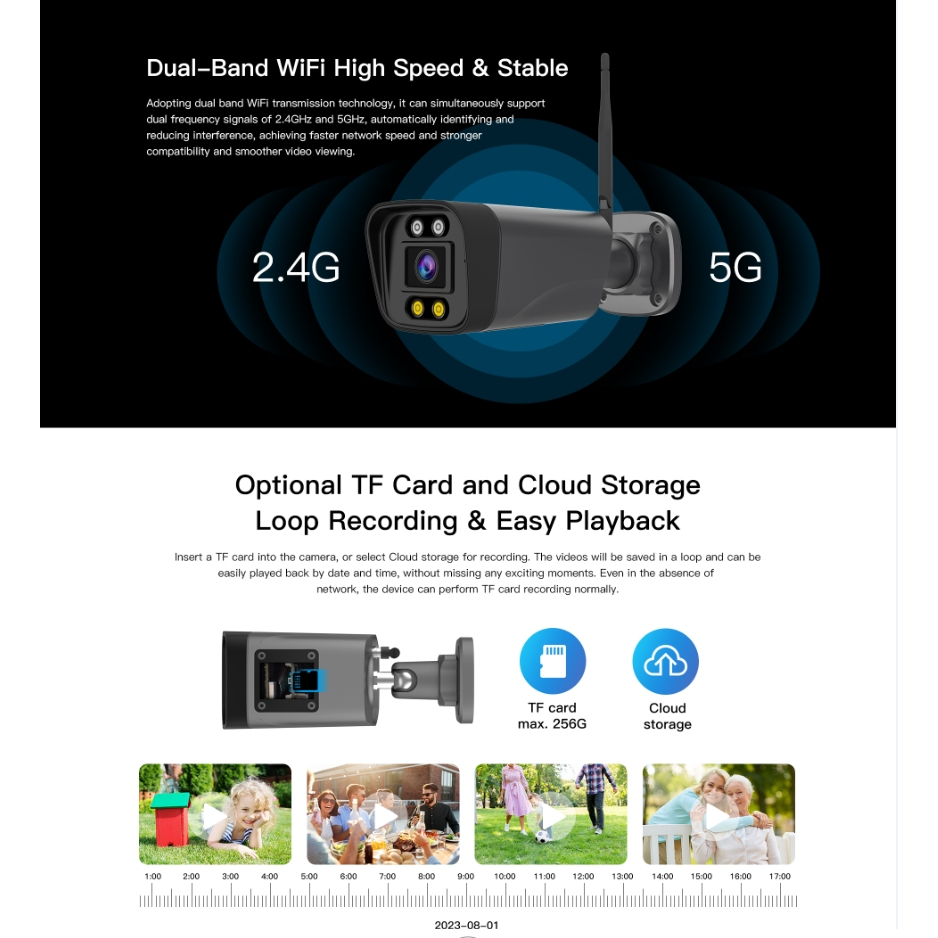 VStarcam แนะนำ 💥 VSTARCAM CS19PRO-UV ( full-color +5MP+WIFI2.4G-5.8G+AI )IP Camera ภาพสี กล้องวงจรปิด กล้องวงจรไร้สายภายนอก