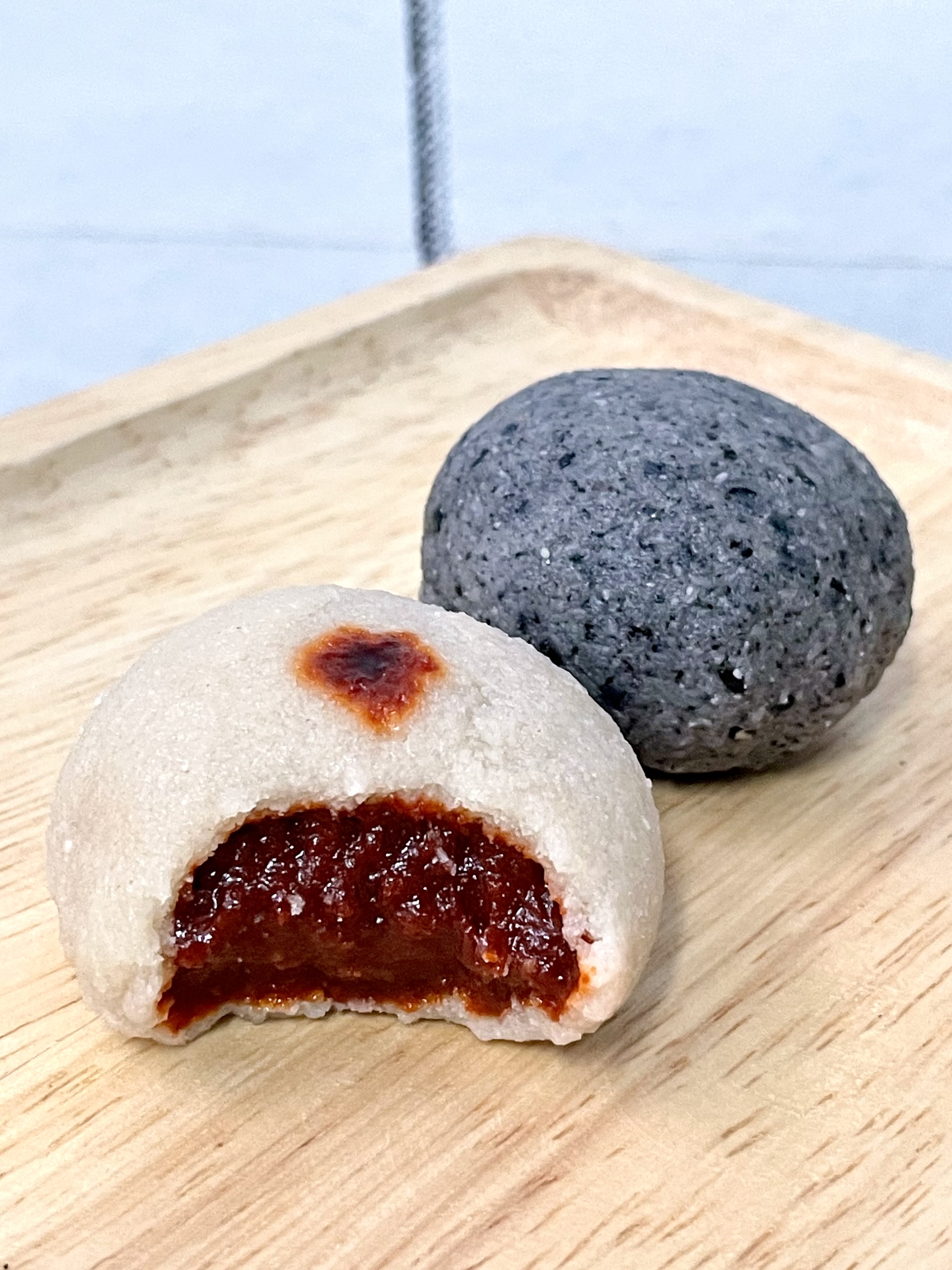 [Daifuku KETO] เจ้าแรก!! ไดฟูกุคีโตสูตรหนึบ ไร้แป้ง ไร้น้ำตาล ไส้ชาไทยพรีเมี่ยม + ไส้งาดำ วีแกนทานได้ *🚑ขนส่งเย็นเท่านั้น*