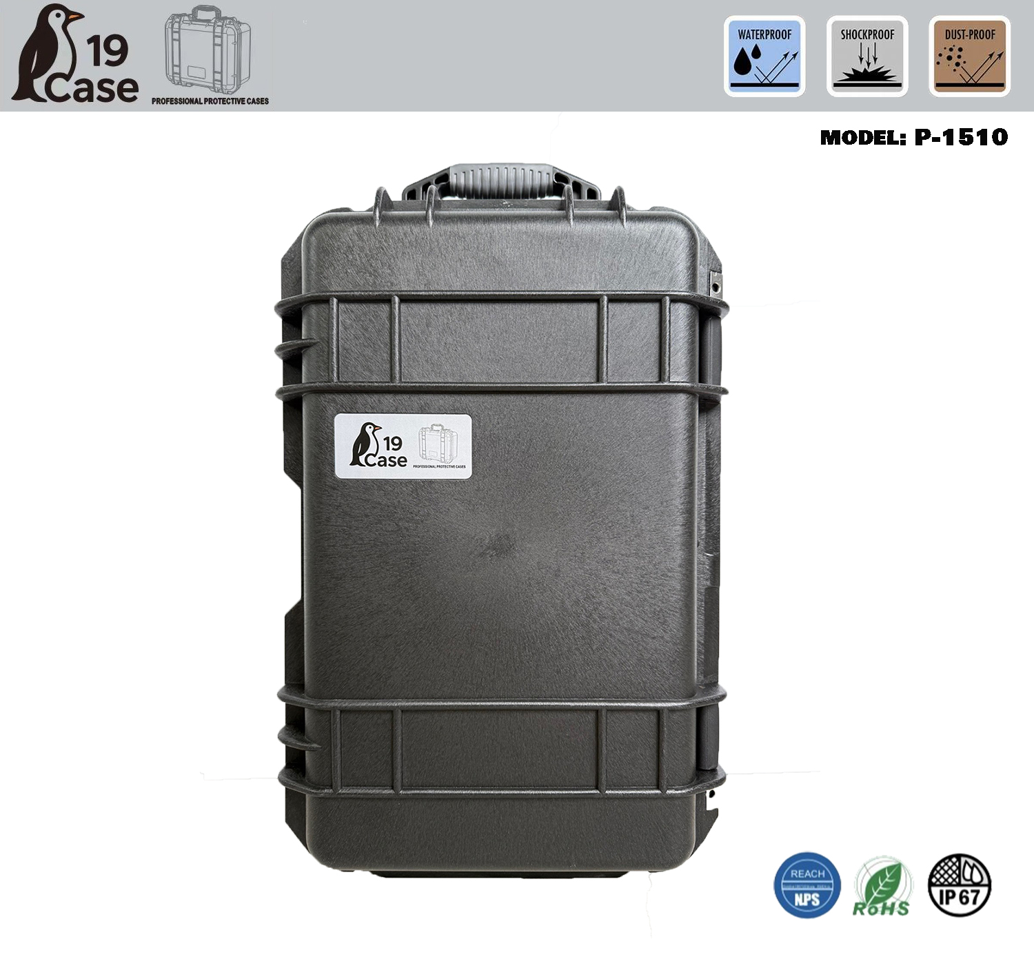 Hardcase P-1510 with Pick & Pluck Foam - Black