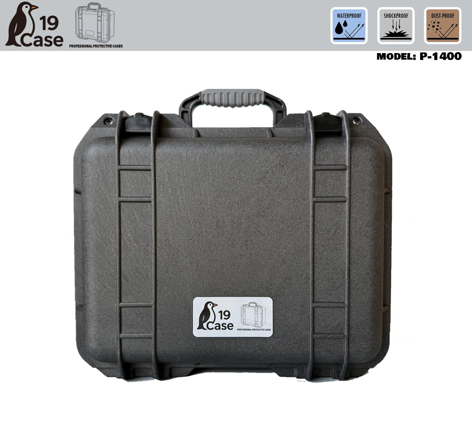 Hardcase P-1400 with Pick & Pluck Foam - Black
