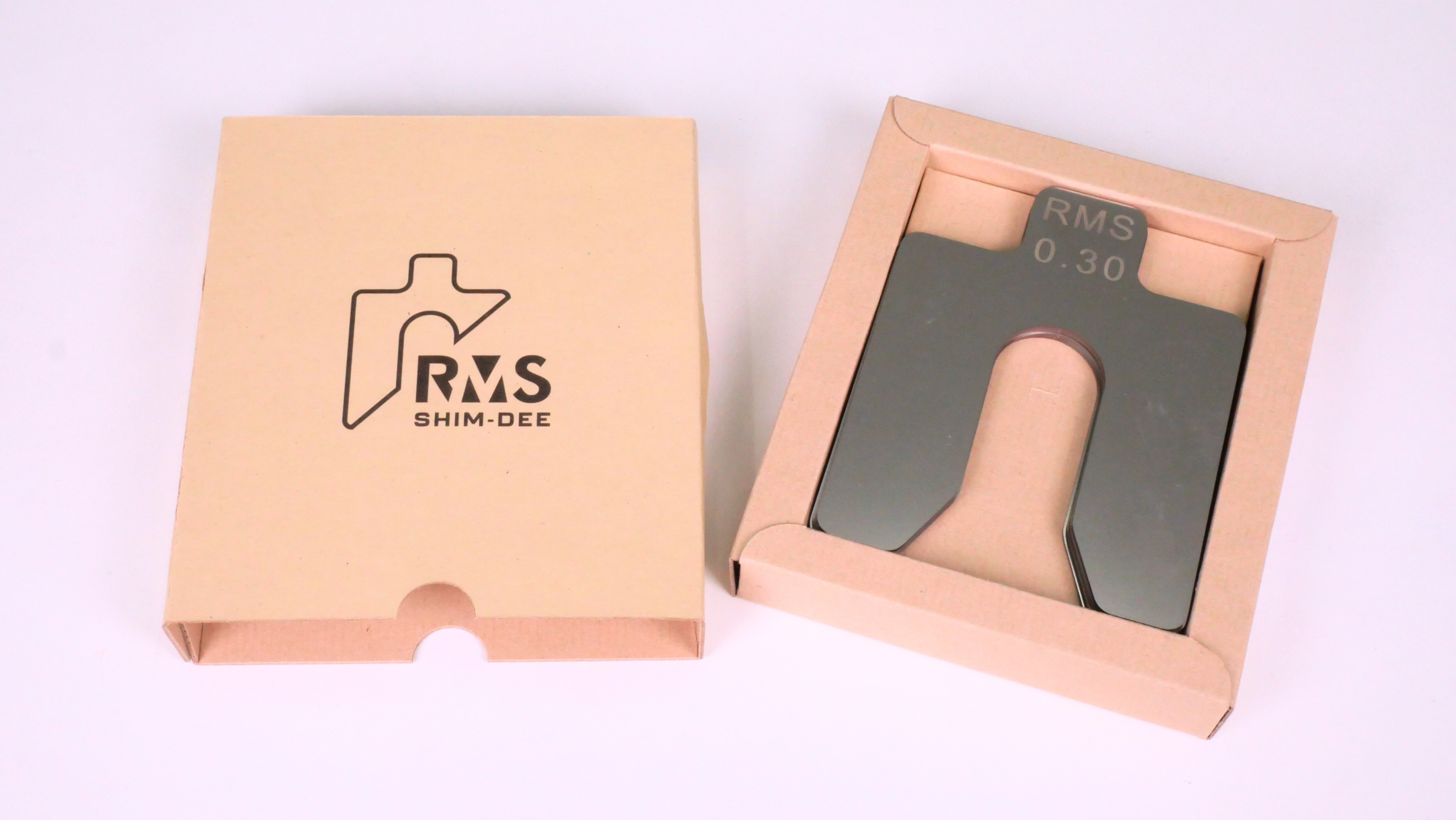 แผ่นชิมตั้งระดับสำเร็จรูป RMS SHIM-DEE สำหรับงานอุตสาหกรรม ขนาด 100x100มม. หนา 0.30มม. (Industrial Precut Shim)