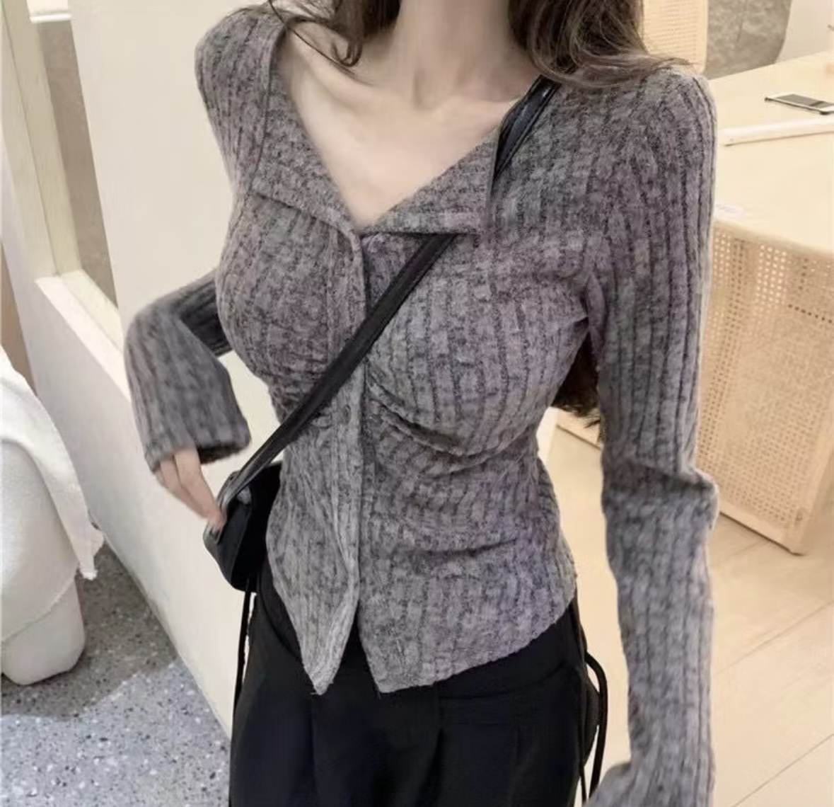 เสื้อไหมพรหม คาร์ดิแกน