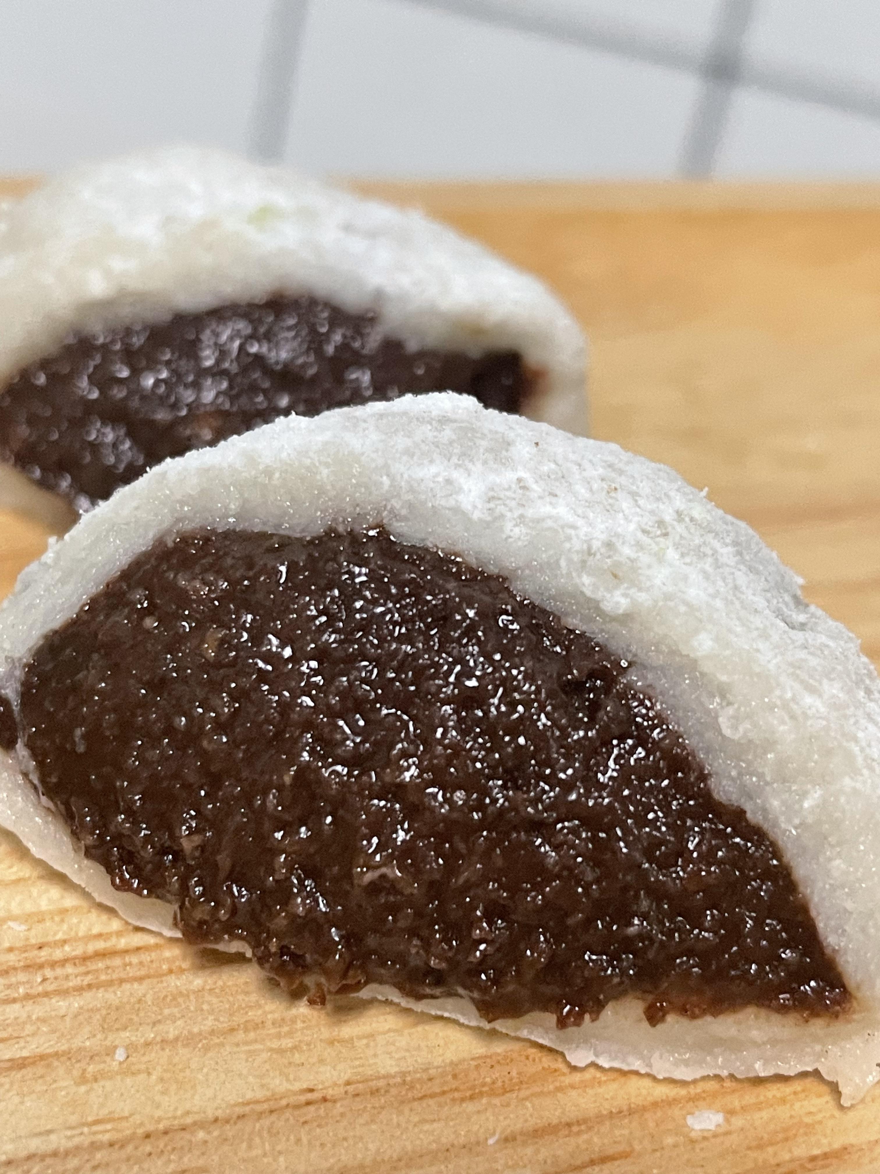 [Daifuku KETO] เจ้าแรก!! ไดฟูกุคีโตสูตรหนึบ ไส้ถั่วแดง + ไส้มัทฉะ วีแกนทานได้ กล่อง 2 ลูก ไร้แป้ง ไร้น้ำตาล *🚑ขนส่งเย็นเท่านั้น*