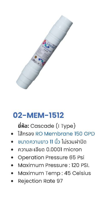 ไส้กรอง Membrane RO SERIES