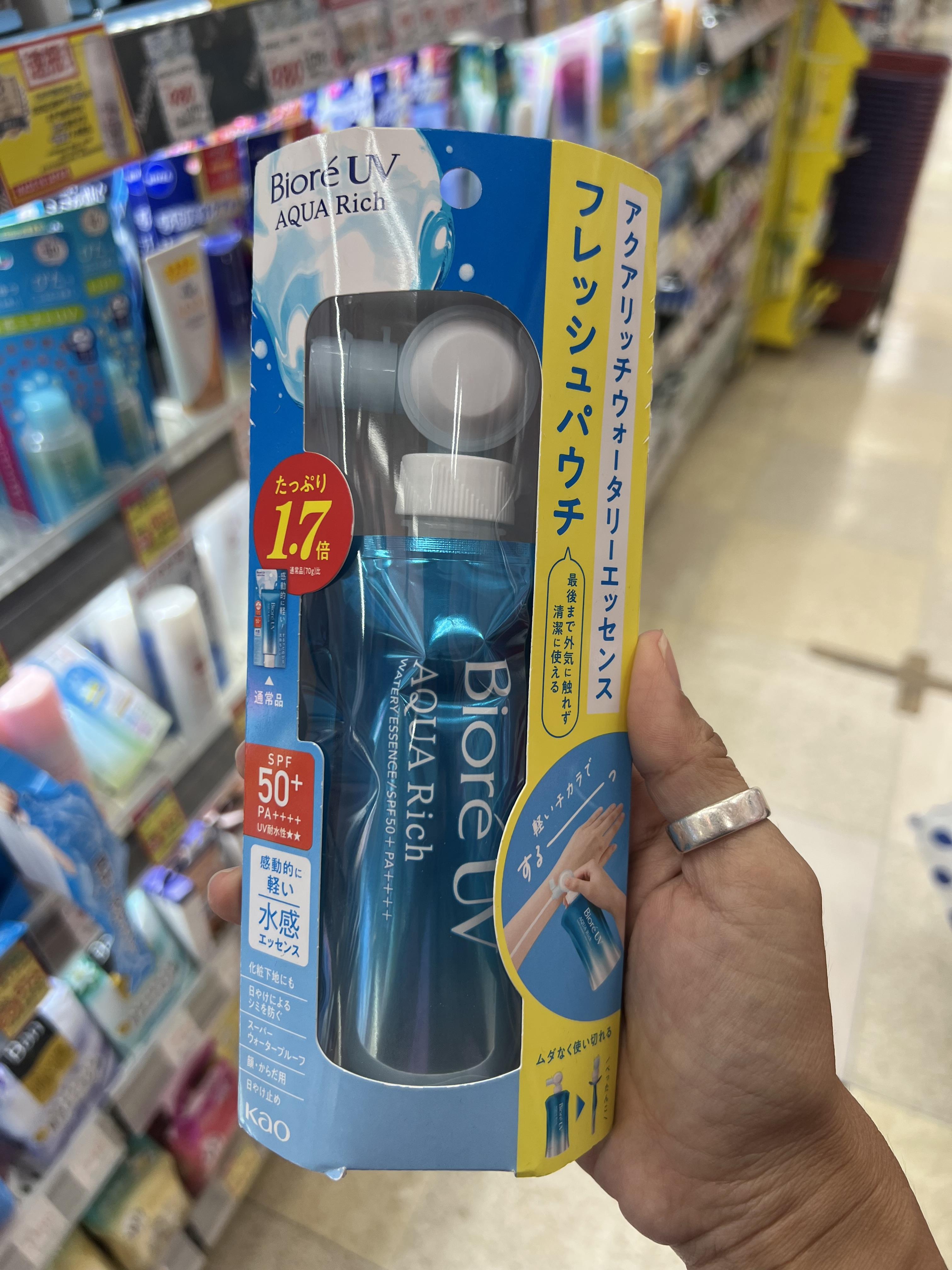 🇯🇵สุดคุ้ม Biore UV Aqua Rich Watery Essence 120g. แบบถุงบีบ
