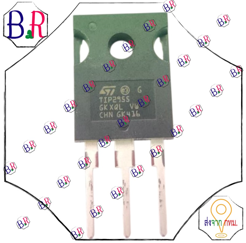TIP2955 STMicroelectronics Power Transistor PNP 60V/15A for General purpose and Audio Amplifier App