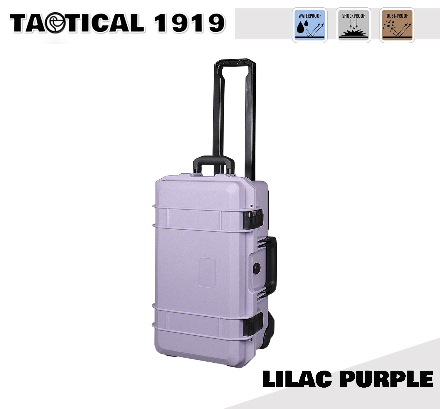 Hardcase 5129 Cabin size case with wheels - กล่องกันน้ำกันกระเเทก - Lilac Purple with Partition