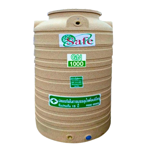 ถัง PE ยี่ห้อ Safe ลายแกรนิต สีทราย GN-1000L