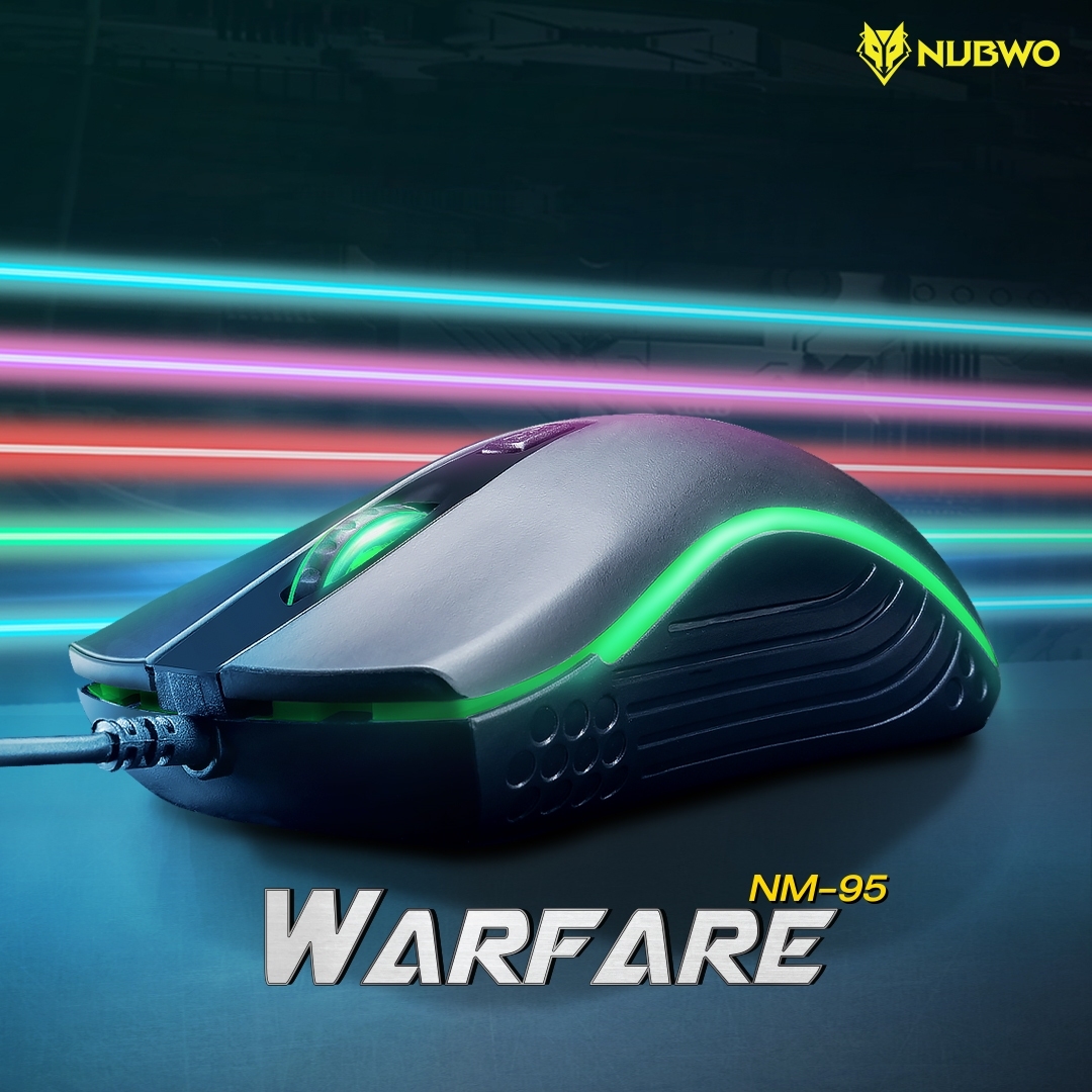 NUBWO USB MOUSE NM95 สีดำ