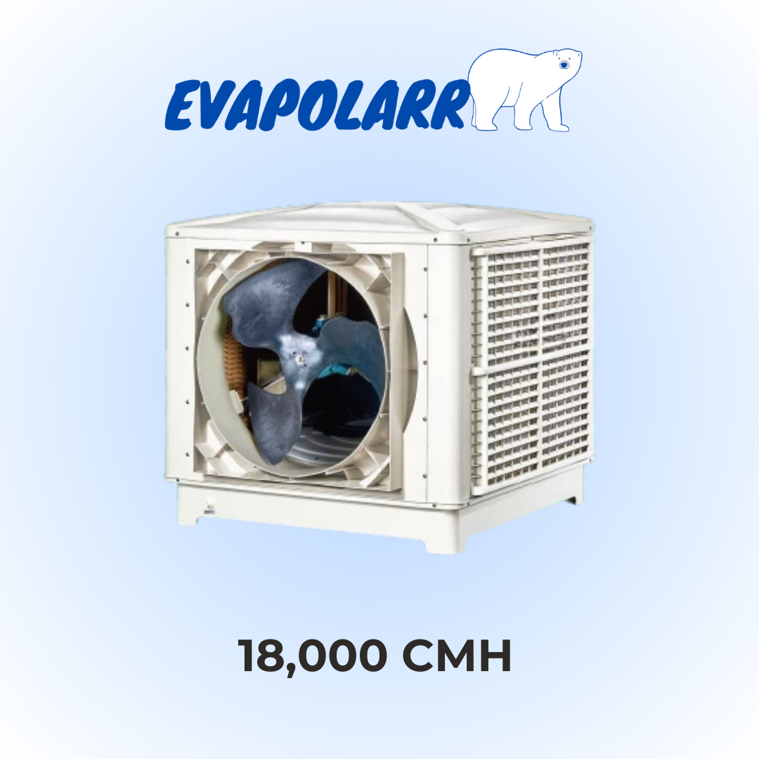 Evaporative Air Cooler พัดลมไอเย็น 18,000 CMH / 10,500 CFM