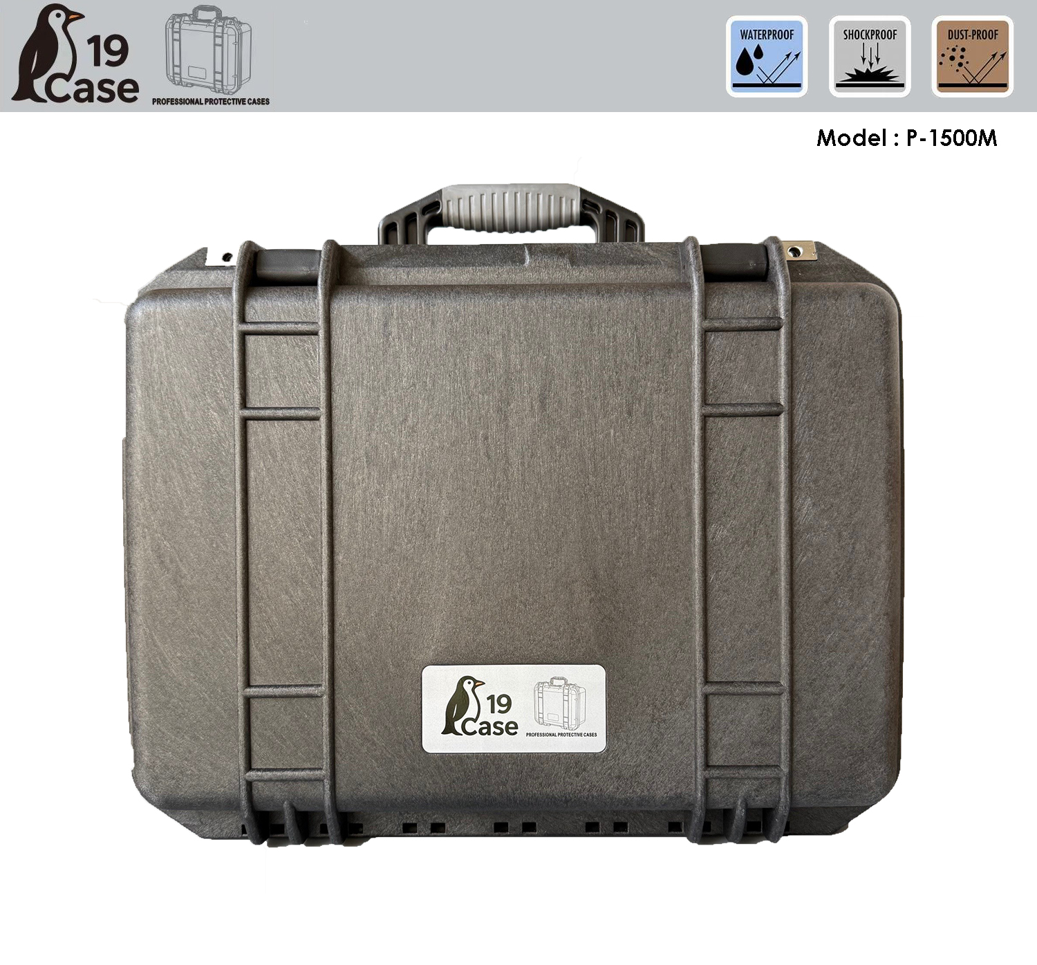 Hardcase P-1500M with Pick & Pluck Foam - Black