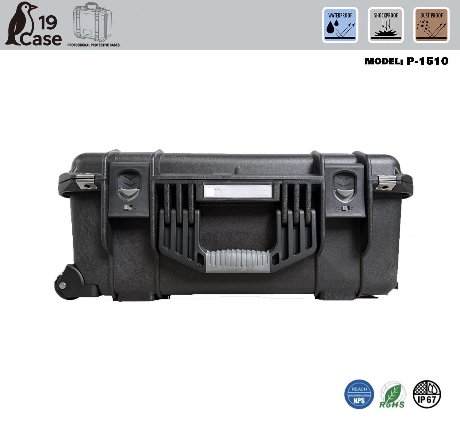 Hardcase P-1510 with Pick & Pluck Foam - Black