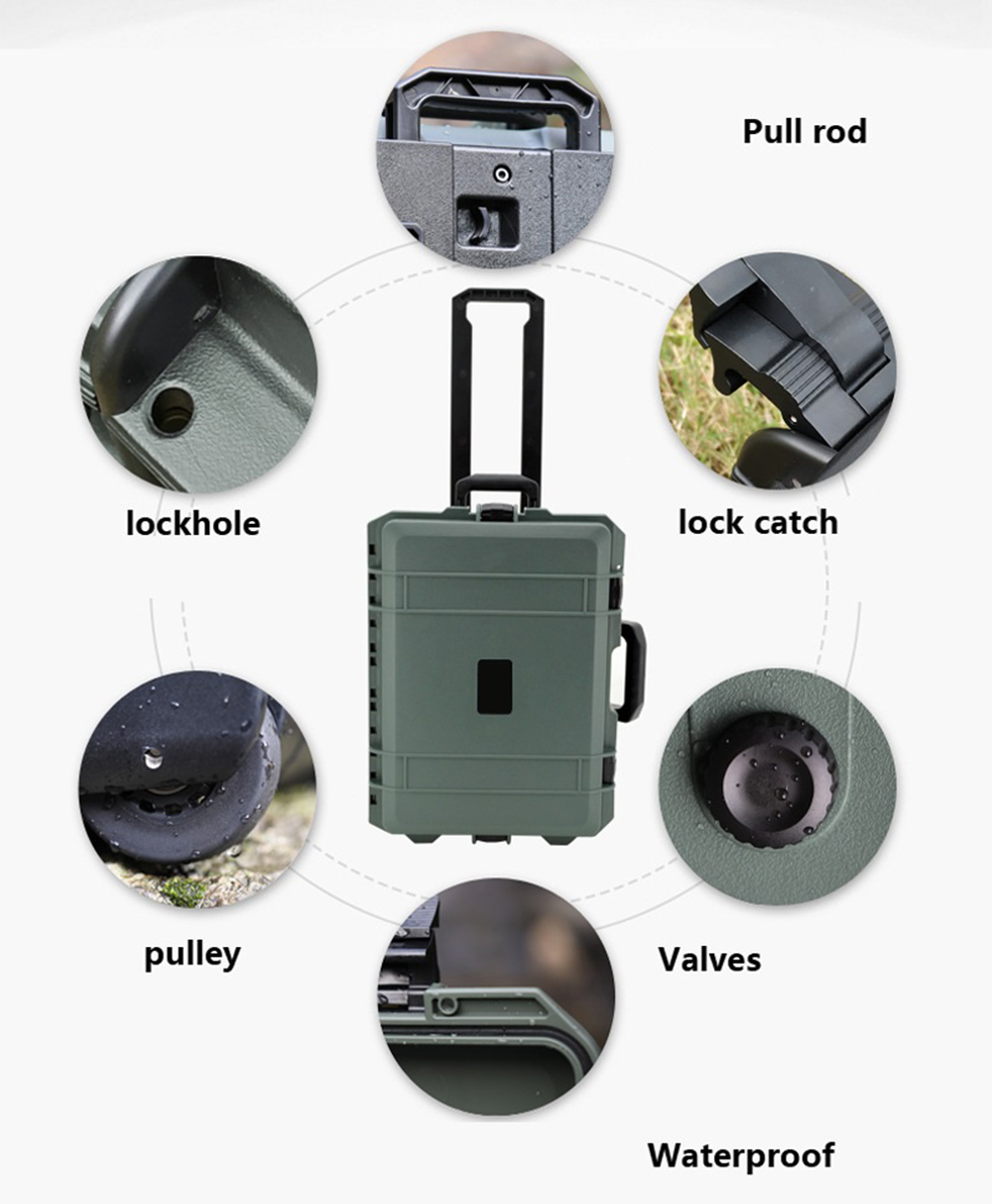 Hardcase 5129 Cabin size case with wheels - กล่องกันน้ำกันกระเเทก - Lilac Purple with Partition