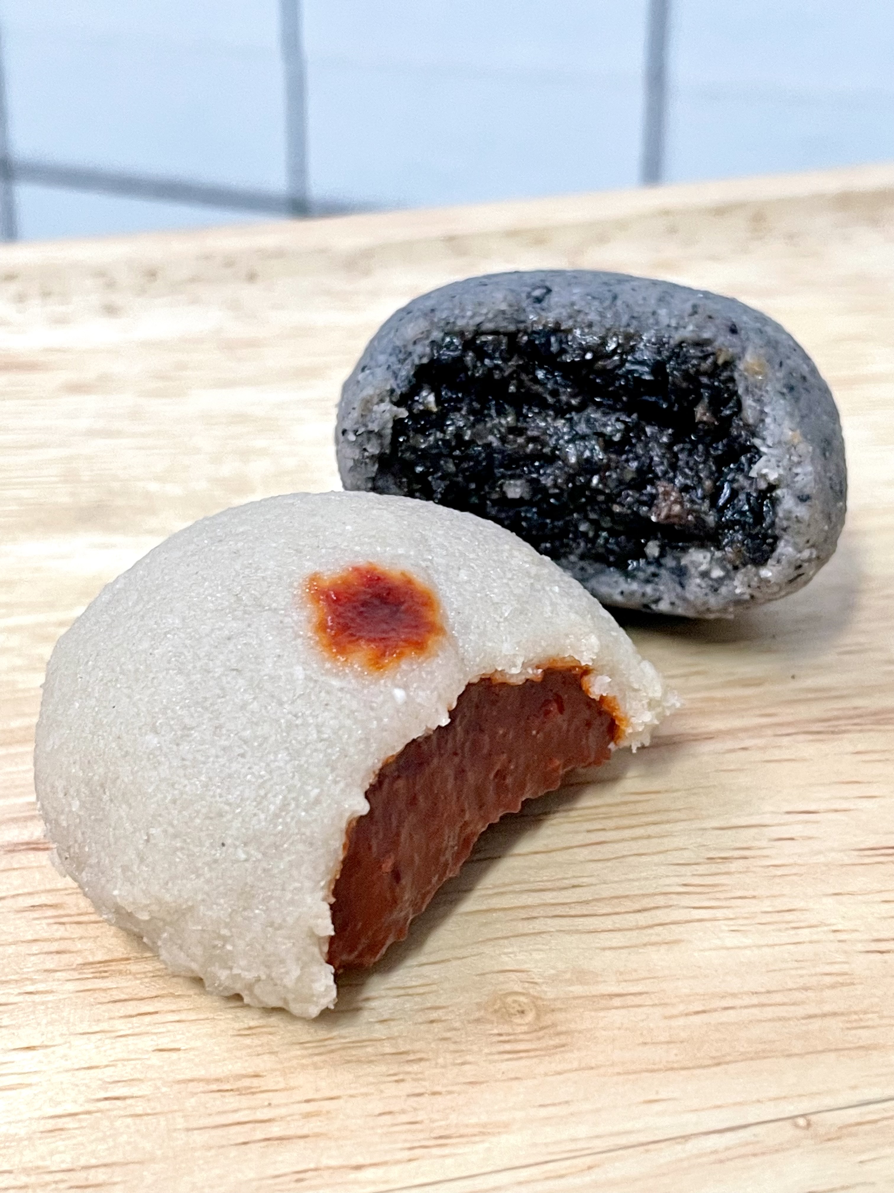 [Daifuku KETO] เจ้าแรก!! ไดฟูกุคีโตสูตรหนึบ ไร้แป้ง ไร้น้ำตาล ไส้ชาไทยพรีเมี่ยม + ไส้งาดำ วีแกนทานได้ *🚑ขนส่งเย็นเท่านั้น*