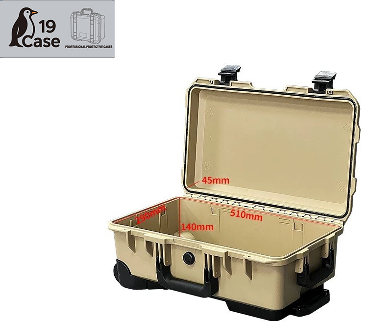 Hardcase 5129 Cabin size case with wheels - กล่องกันน้ำกันกระเเทก - Desert Tan with Partition