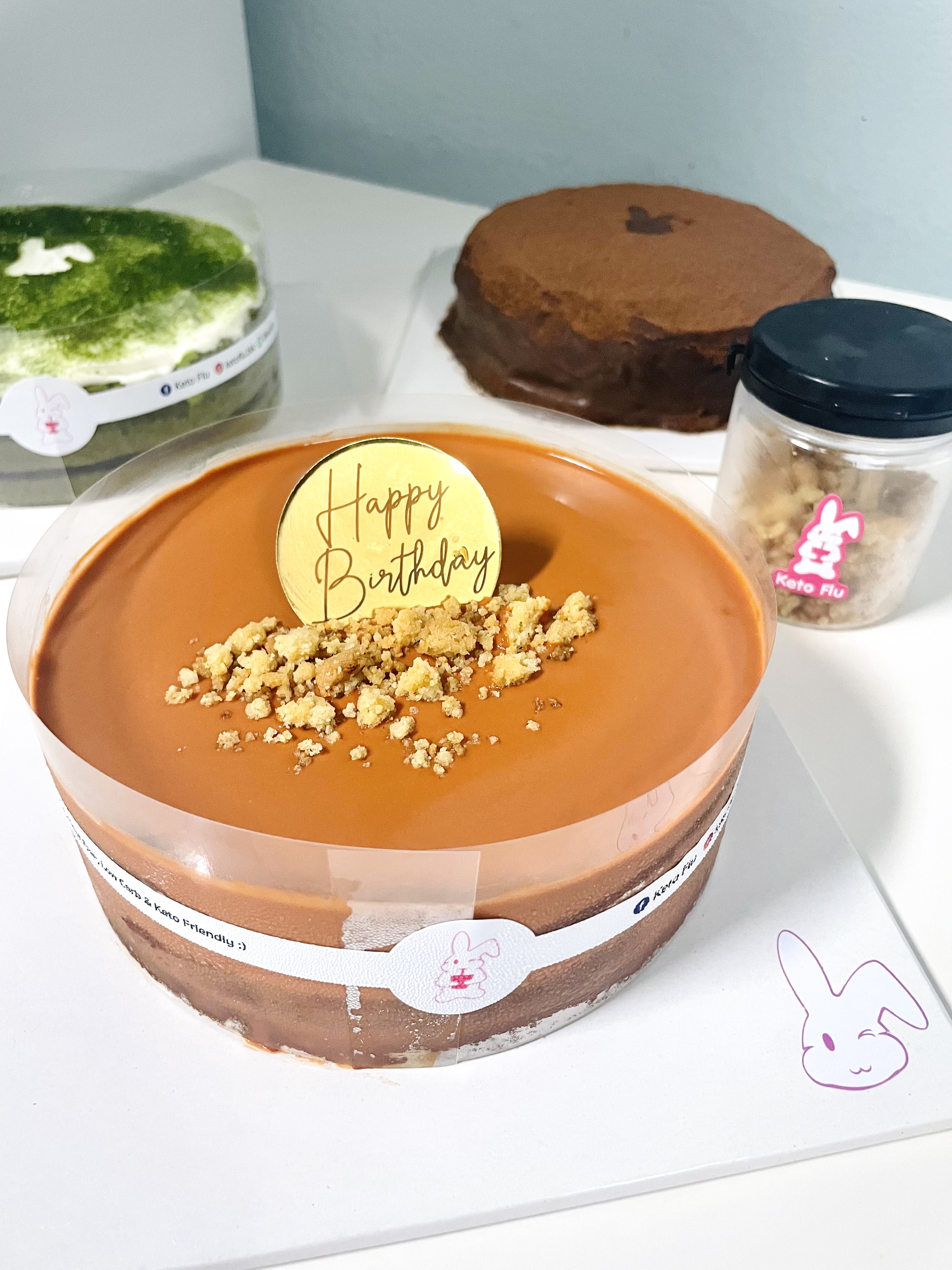 เค้กชาไทยคีโต ขนาด 1 ปอนด์ Thai Tea Cake [KETO] ไร้แป้ง ไร้น้ำตาล *🚑ขนส่งเย็นเท่านั้น*