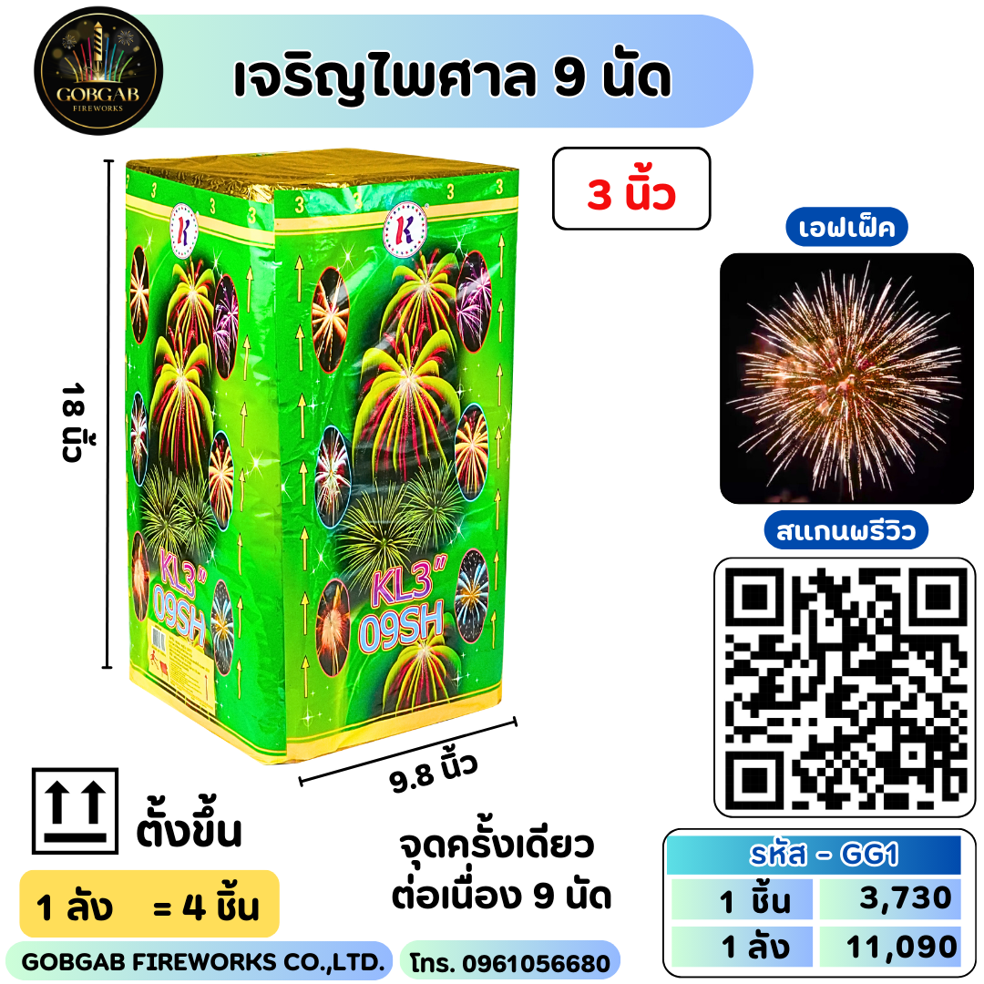 เจริญไพศาล 9 นัด